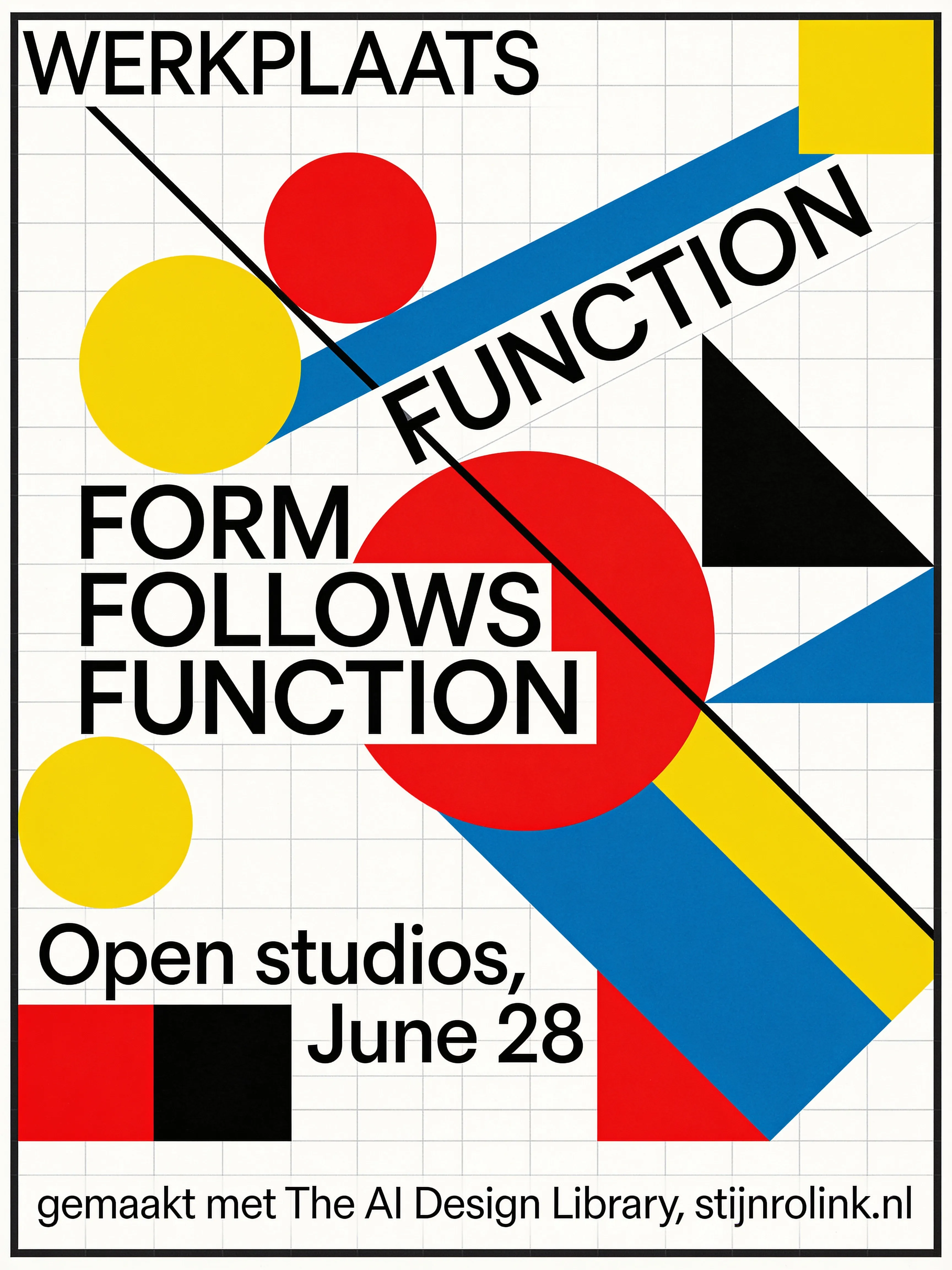 Voorbeeldbeeld uit het systeem Classic Bauhaus in The AI Design Library